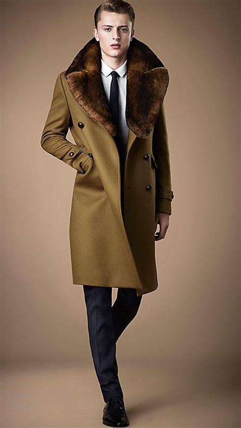 burberry mink coat mens|Burberry men's coats.